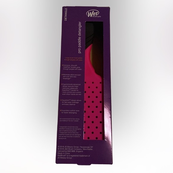 ❤️ Wet Brush Pro Paddle Detangler Brush Hot Pink New in Box - Picture 3 of 5